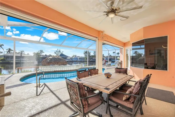 Covered Lanai and pool