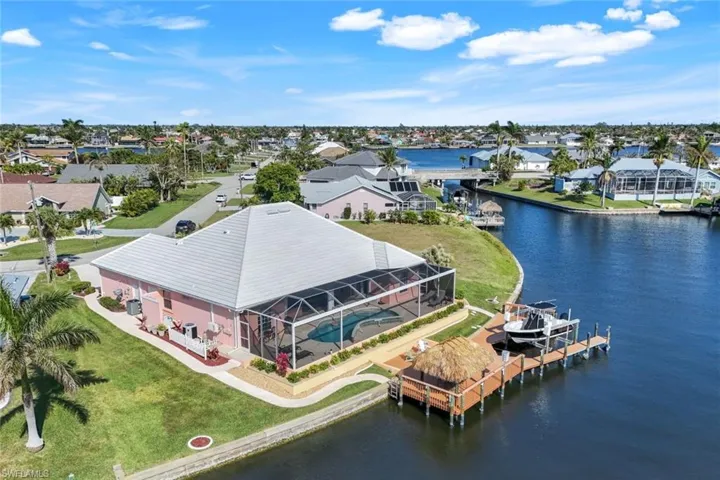Aerial of back of home
