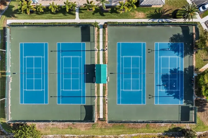 Birds eye view of property