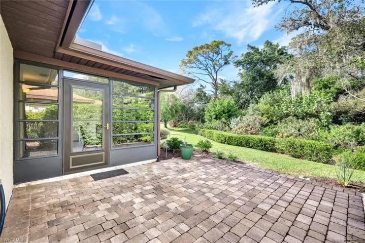 Large rear paver patio for you to enjoy.