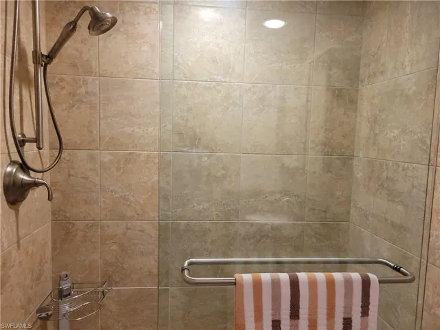 New walk-in shower in guest bath