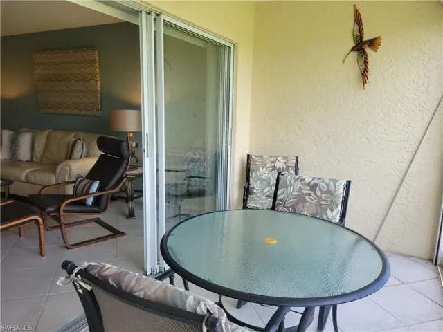 Lanai overlooking golf course