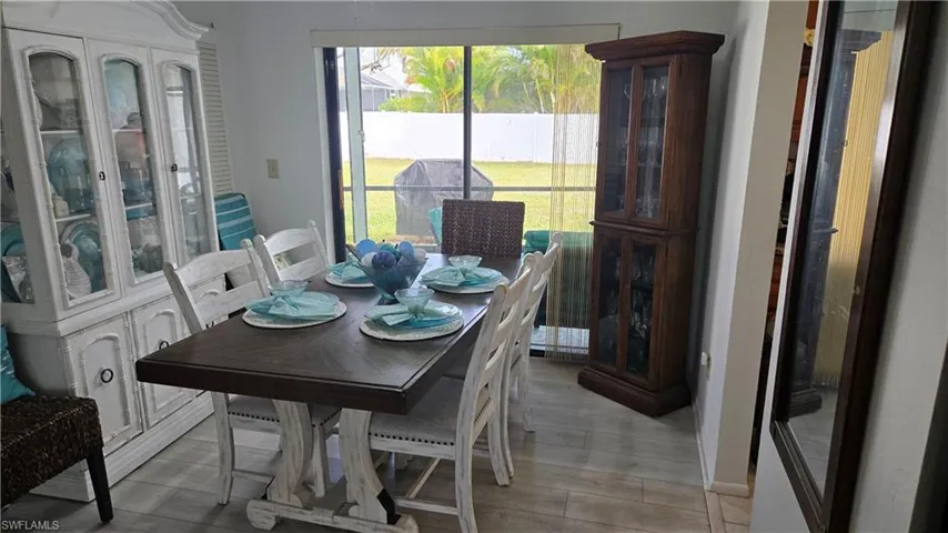View of dining space