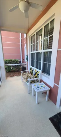 View of patio / terrace with ceiling fan