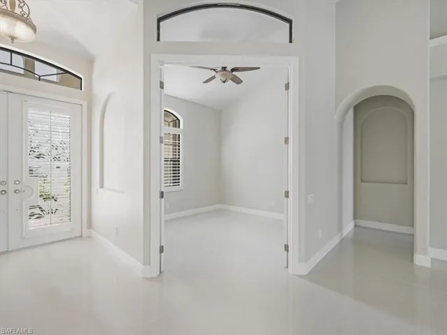 Entry with view of Den
