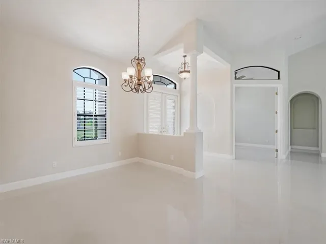 Entry, view of formal dining