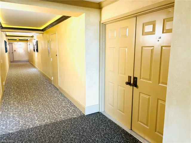 Double front doors to unit