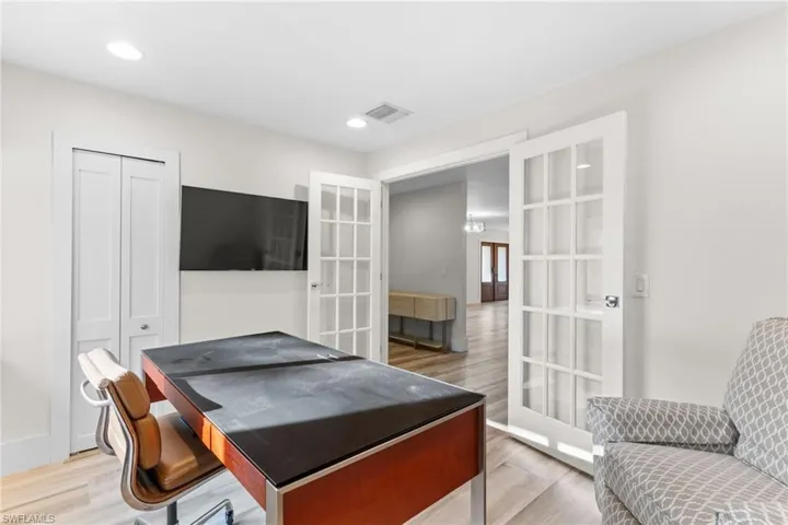 Home office with walk-in closet or bedroom 5