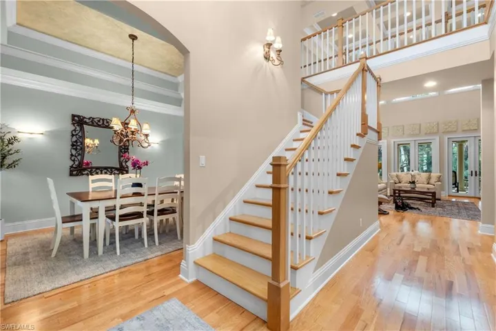 2 separate staircases to the upstairs level