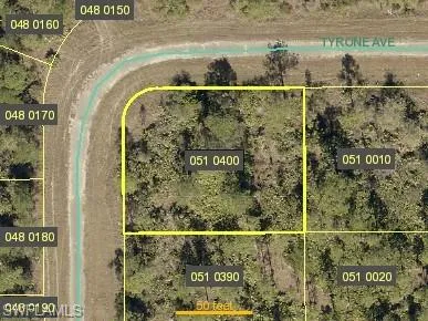 Aerial view of property's location featuring property boundaries highlighted