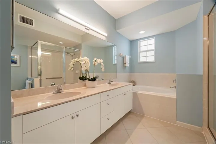 Primary Bathroom with double sink vanity