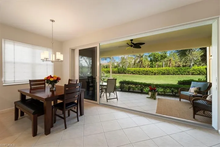 Dining Table has an extension that when added can seat 6-8 people