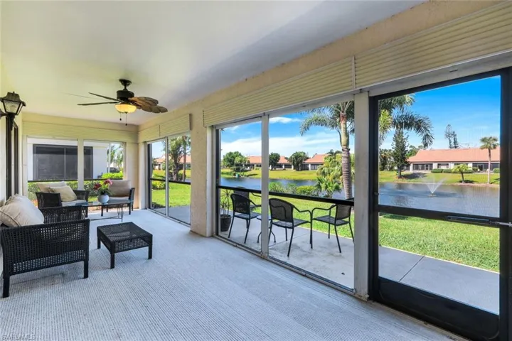 Wonderful Screened Lanai with Hurricane Shutters, Concrete Patio Outside