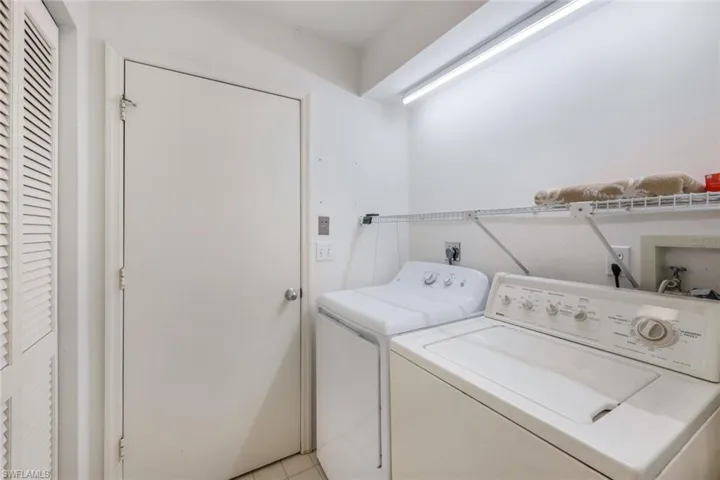Inside Washer and Dryer, Entry to Garage