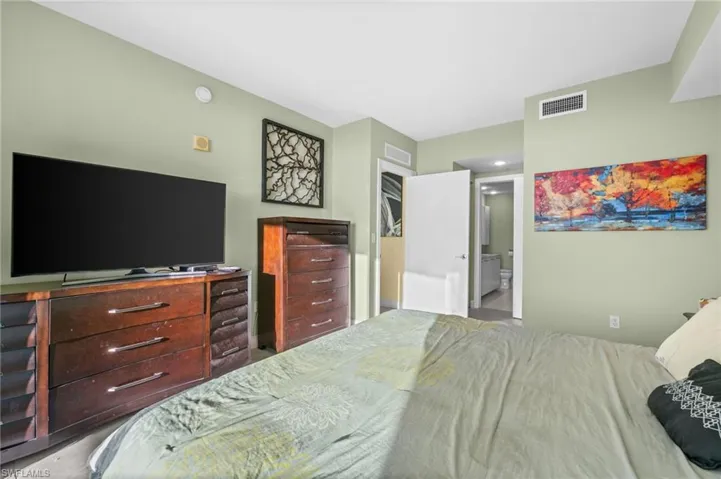 Bedroom with connected bathroom