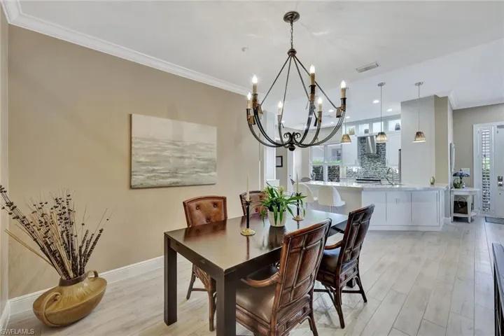 Dining space with a wealth of natural light just off the kitchen and great room.