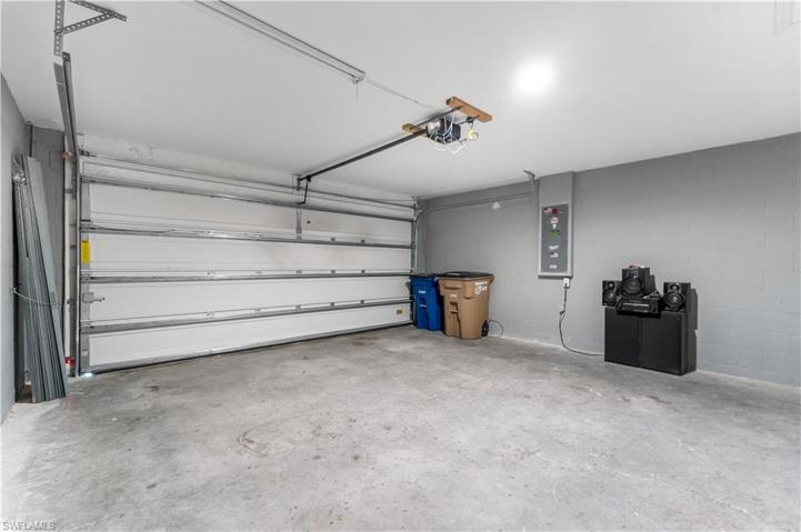 2 car garage, storm shutters on left