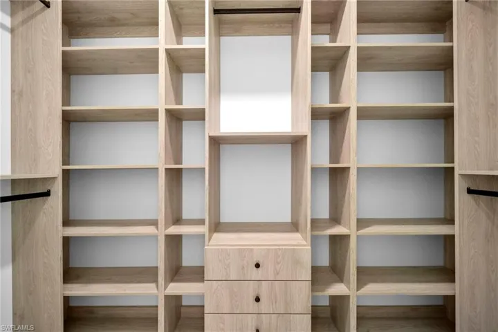 View of spacious closet