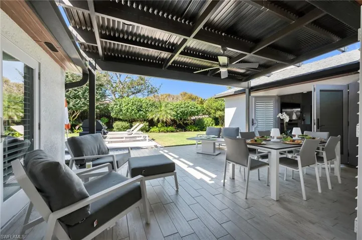 Unique shutter sytem allows shade or sun--your choice!