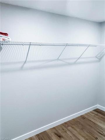 Walk-in closet off bath and bedroom