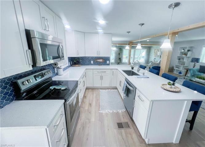 Beautiful modern beach kitchen