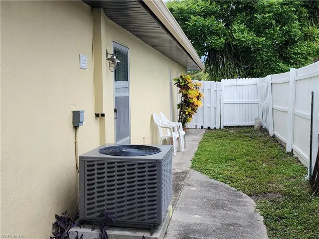 View of yard featuring central AC