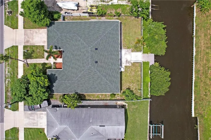 Birds eye view of property