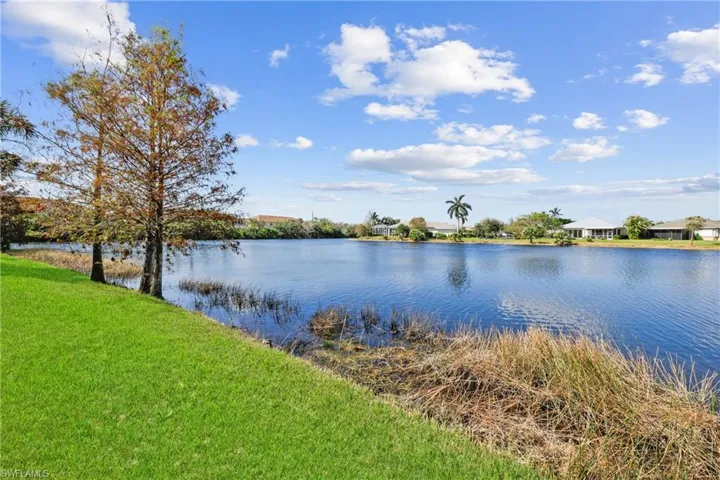 Backyard view of lake