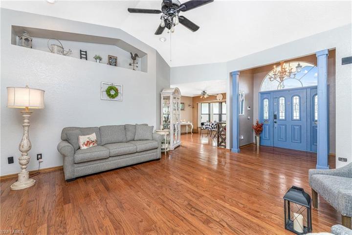View back to front door