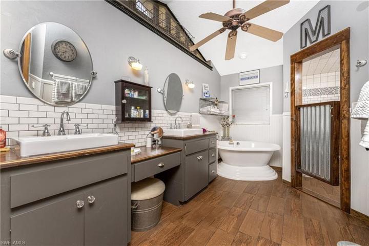 Master Bathroom featuring dual vanity