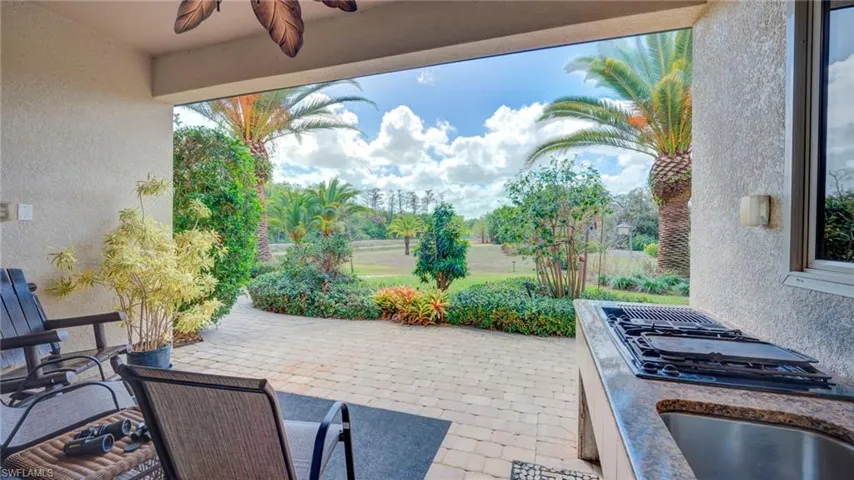 View of patio / terrace featuring ceiling fan