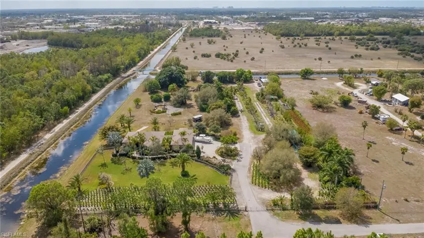Bird's eye view of a large body of water
