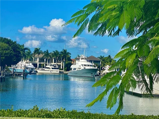 View of water feature featuring a boat dock