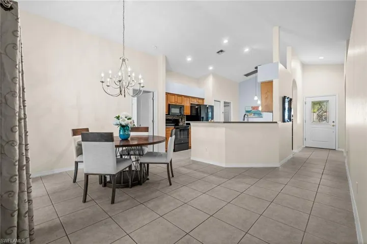 Open concept layout