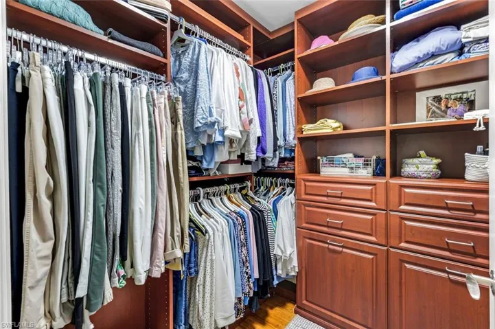 Custom closet space