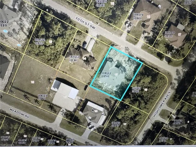 Aerial view of property's location