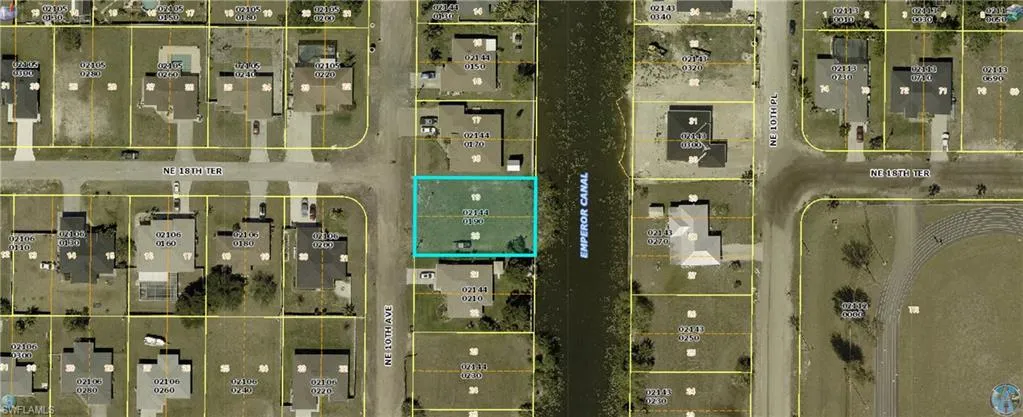 Aerial overview of property's location