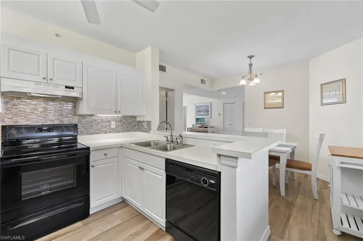 Open Kitchen And Dining Area - Virtually Enhanced Photo