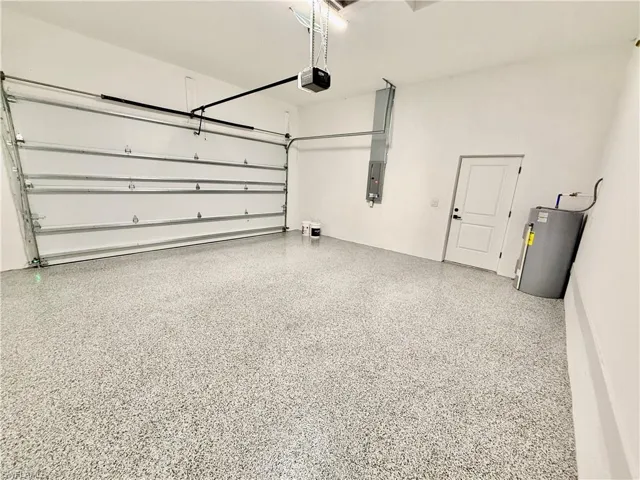 Seal coated floors in driveway.