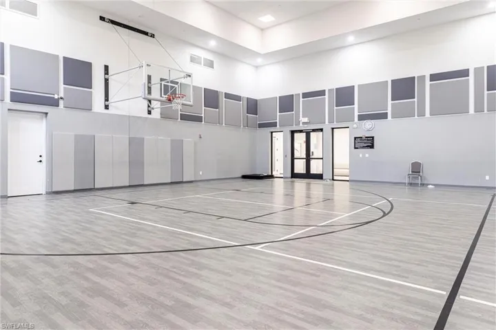 View of sport court featuring community basketball court