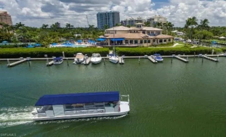 Drone / aerial view of a nearby body of water