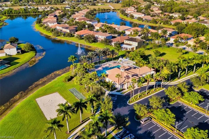 Bird's eye view of a large body of water