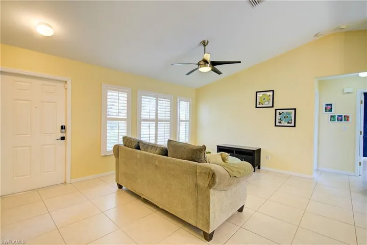 Notice the vaulted ceilings, adding even more space