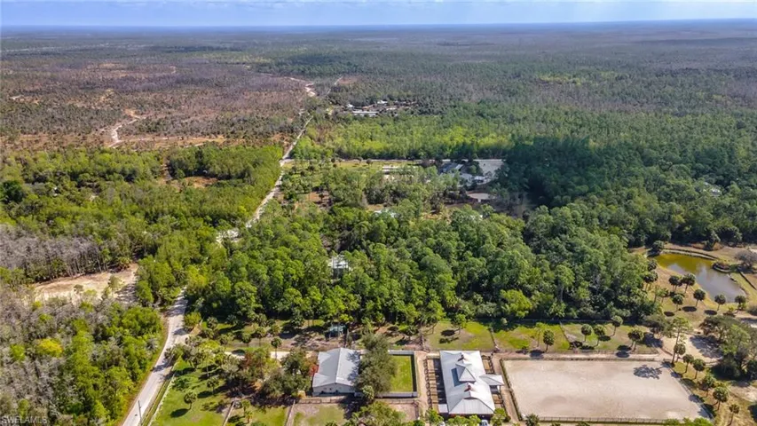 Aerial view of property location