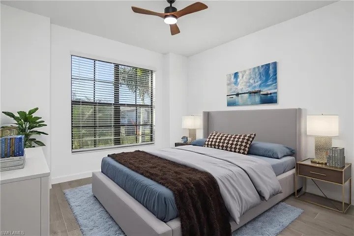 The third bedroom located at the front of the home. (Virtually staged)