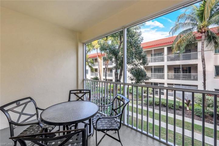 Enjoy morning coffee on your private balcony overlooking the courtyard