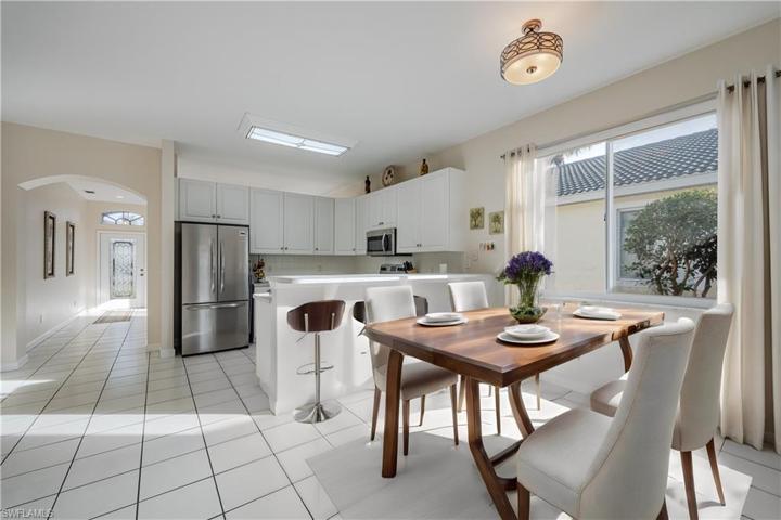 virtually staged kitchen