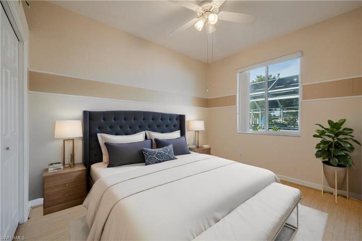 virtually staged guest room