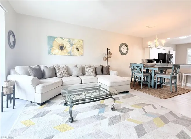 Living room to dining room