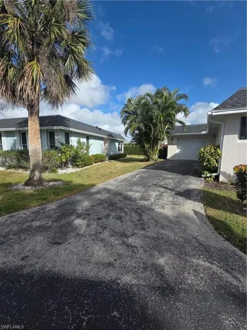 View of asphalt driveway